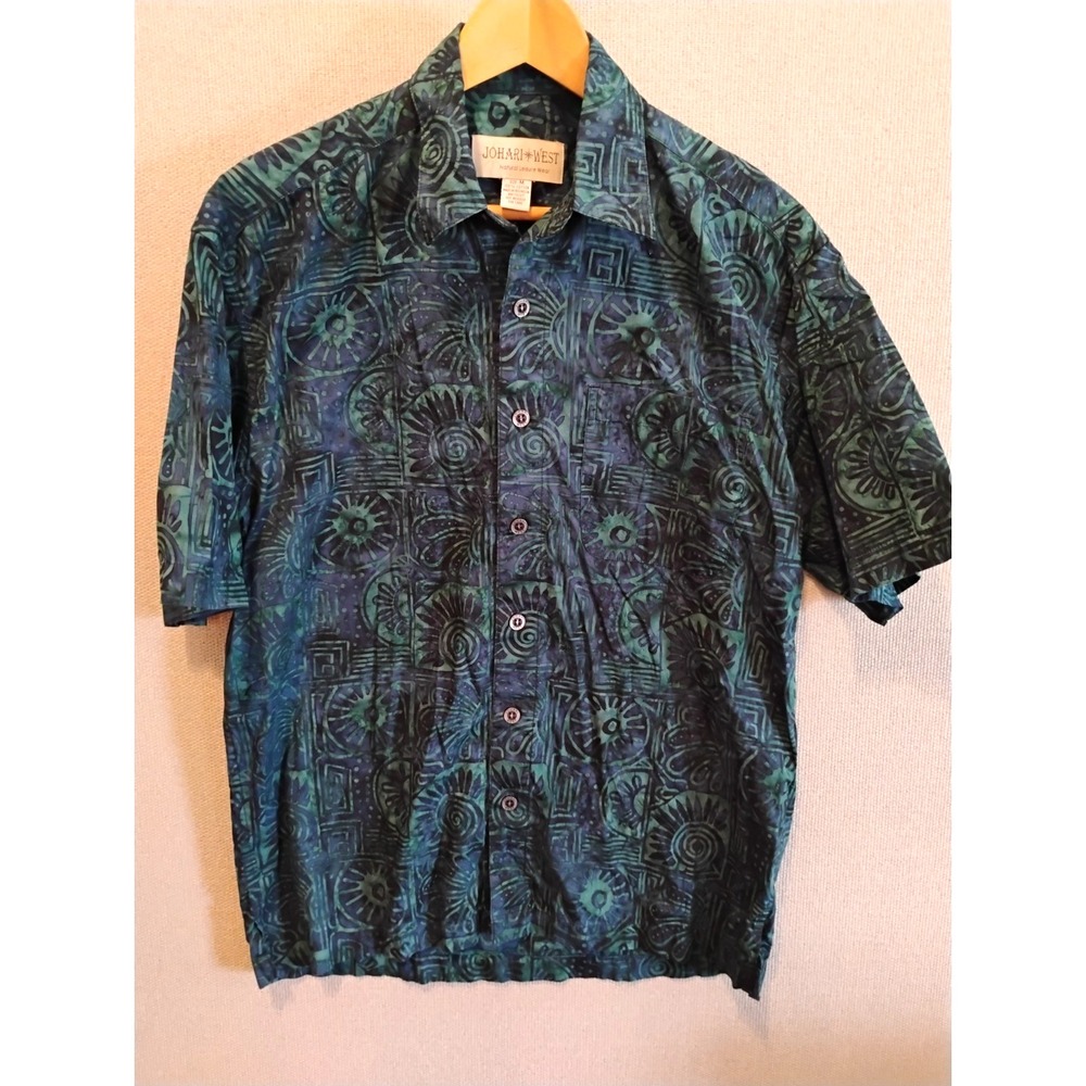 90's/Y2K Johari West Batik Shirt Size Medium